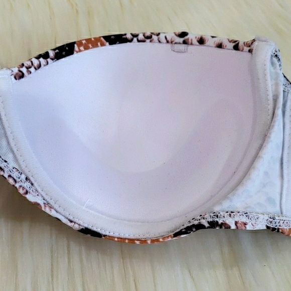 New Snakeskin Print Push Up Top Bikini Set - Picture 9 of 9